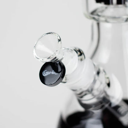 Genie - 17.5" 10-Arm 9mm Coloured Bottom Glass Bong