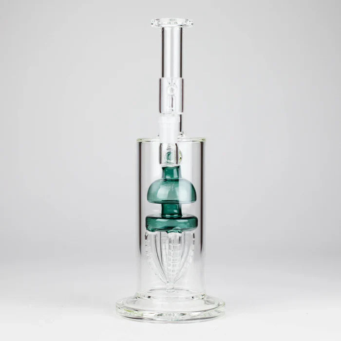 11" 2-in-1 Glass Dab Rig w/ Percolator