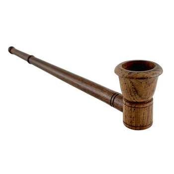 9" Classic Long-Style Design Wooden Pipe