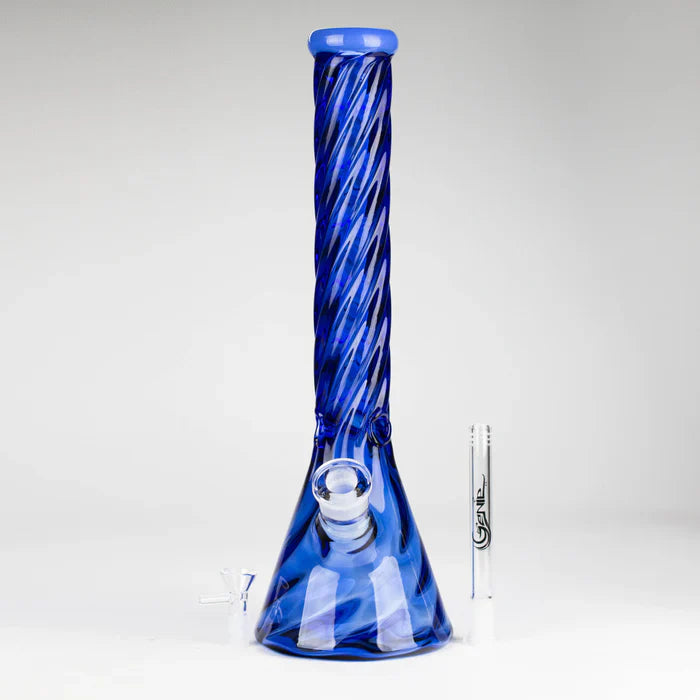Genie - 16" 9mm Twist Glass Beaker Bong