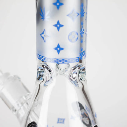 14" 7mm Gorilla Designs Glow In The Dark Beaker Bong