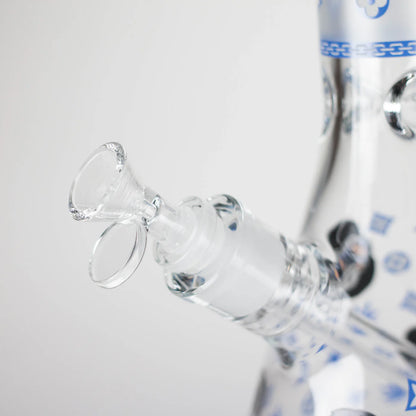 14" 7mm Gorilla Designs Glow In The Dark Beaker Bong