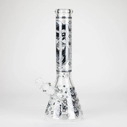 14" 7mm Gorilla Designs Glow In The Dark Beaker Bong