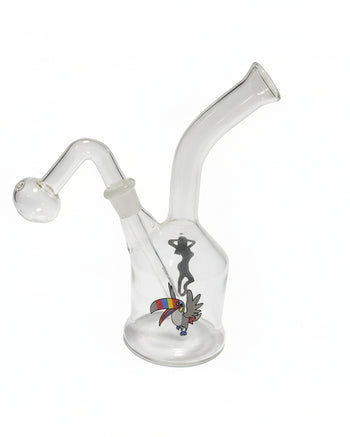 7" Printed Character Oil Bubbler