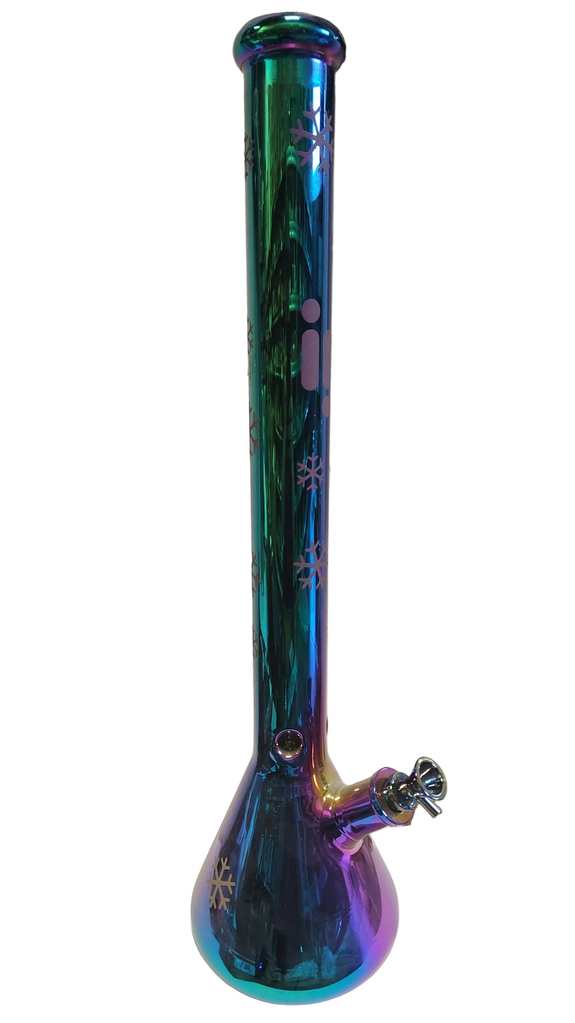 Infyniti 24" Snowflake Metallic Glass Bong