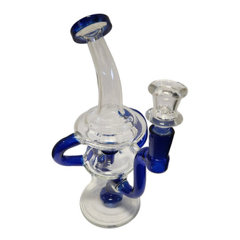 9" Perc Recycler Bong