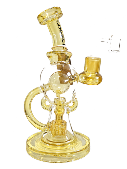 Cheech Glass 8" Fumed Recycler Rig