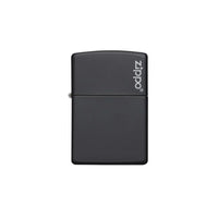 Zippo Lighter - Black Matte Zippo Logo