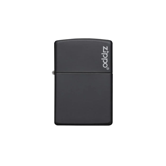 Zippo Lighter - Black Matte Zippo Logo