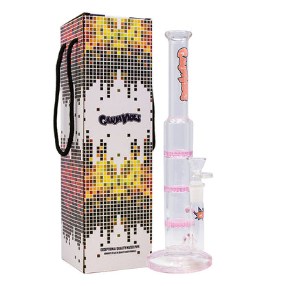 GanjaVibes 11" Triple Honeycomb Percolator Glass Bong