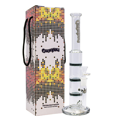 GanjaVibes 11" Triple Honeycomb Percolator Glass Bong
