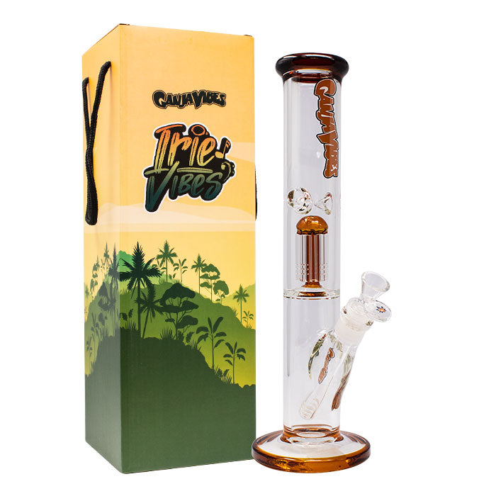 GanjaVibes 14" Single Tree Percolator Glass Bong
