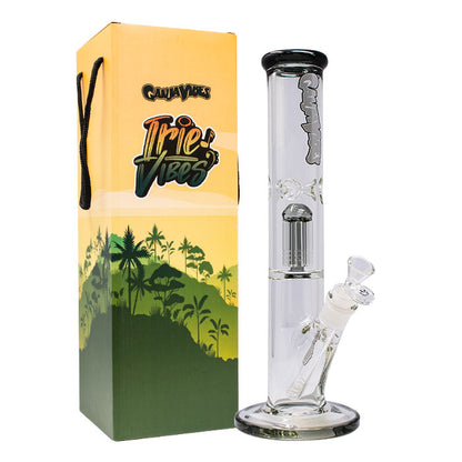 GanjaVibes 14" Single Tree Percolator Glass Bong
