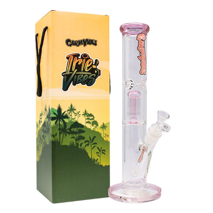 GanjaVibes 14" Single Tree Percolator Glass Bong