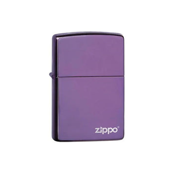 Zippo Lighter - Purple Zippo Logo