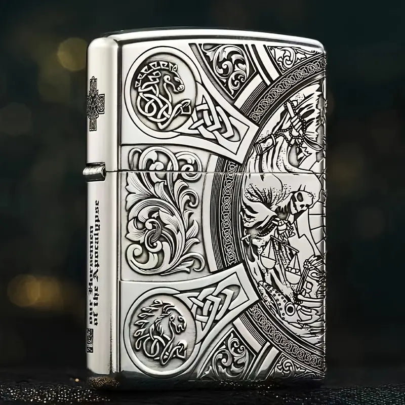 Vintage Celtic Knight Lighter Case