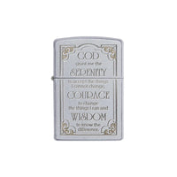 Zippo Lighter - Serenity Prayer