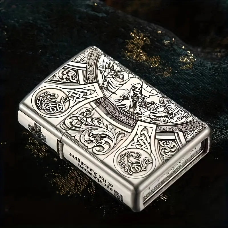 Vintage Celtic Knight Lighter Case