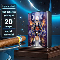 2D Wiccan Triad Mystical Aluminum Lighter Shell