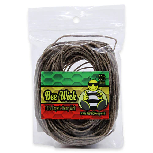 Bee Wick - 50ft Organic Hemp Wick
