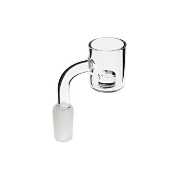 14mm 90 Degree Flat Domeless Banger w/ Thermal Core - Male