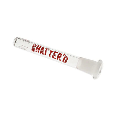 Shatter'd Glassworks - Tige descendante diffuse à fente horizontale de 10,2 cm - Extrémité ouverte pour herbes
