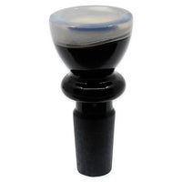 14mm Duo-Tone Black Glass Slide