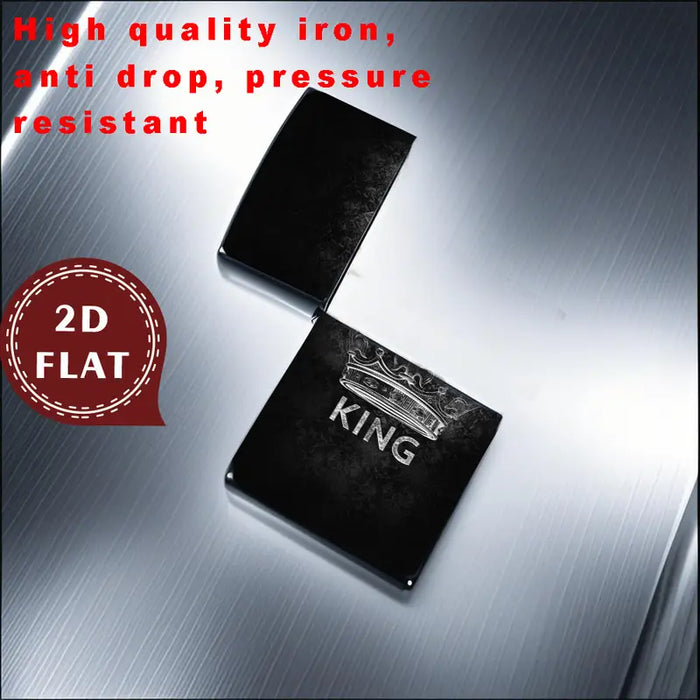 Retro King Crown Aluminum Lighter Shell