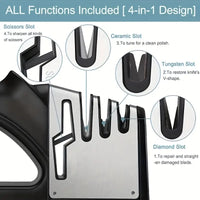 4-in-1 Professional Knife and Scissors Sharpener