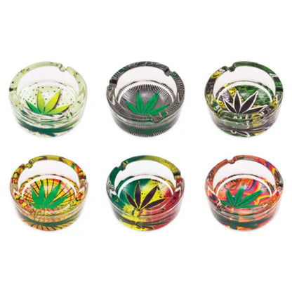 Crystal Leaf Ashtray