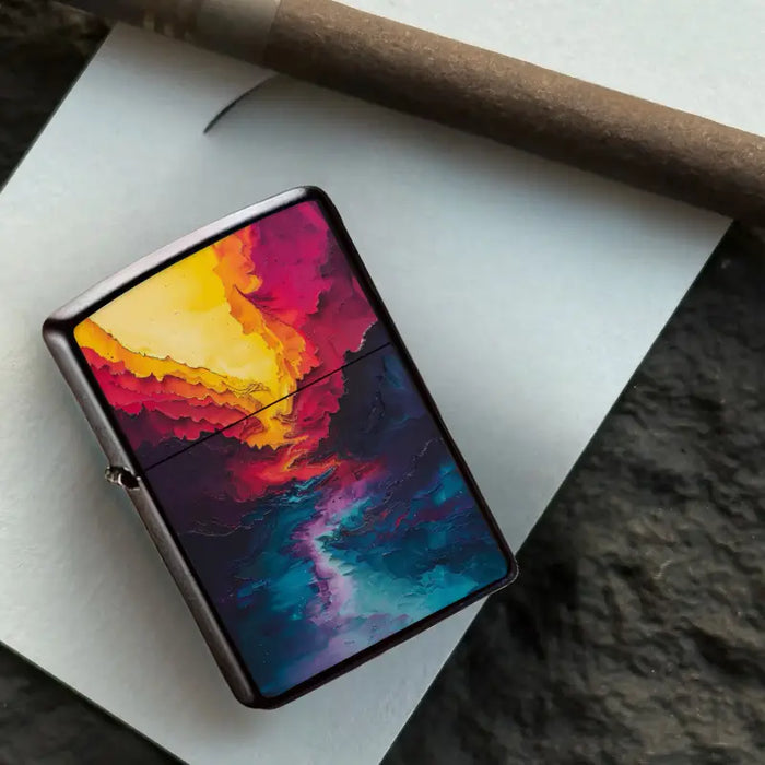Abstract Art Refillable Metal Lighter Shell