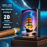 2D Glowing Sails Ship Lighter Shell