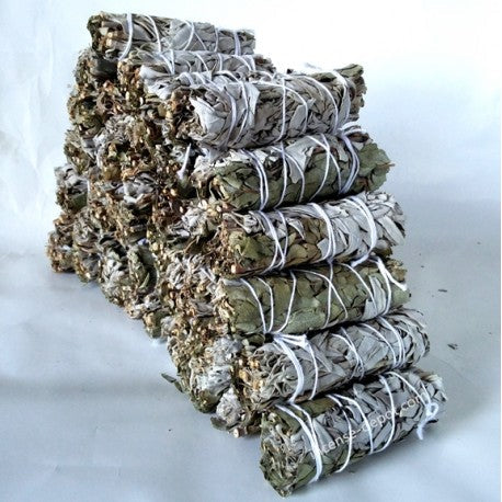4" White Sage & Eucalyptus Smudge Stick