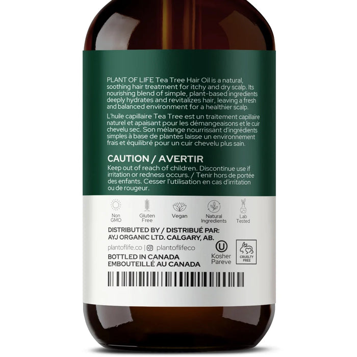 Plant of Life - 4oz Tea Tree Hair & Scalp Oil