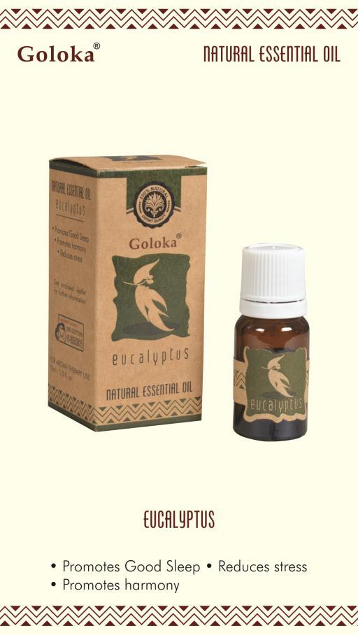 Goloka - Eucalyptus Natural & Undiluted Essential Oil 10ml