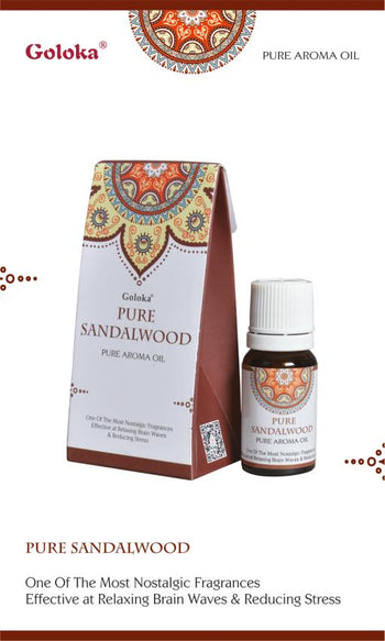 Goloka Pure Sandalwood Aroma Oil 10Ml