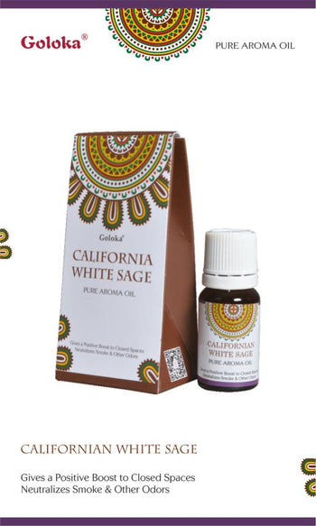 Goloka Californian White Sage Aroma Oil 10Ml