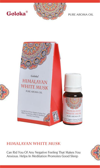 Goloka Himalayan White Musk Aroma Oil 10Ml