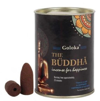 Goloka Backflow Cones - Buddha Backflow Incense 24 Cones