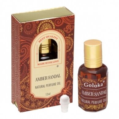 Goloka Amber Sandal Natural Perfume Oil (Attar) 12 ml