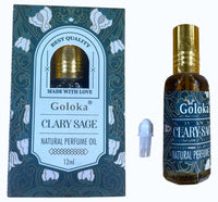 Goloka Clary Sage Natural Perfume Oil (Attar) 12 ml