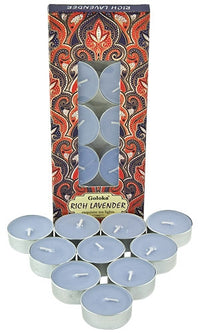Goloka - Rich Lavender 10pk, 11g Tea Light Candle