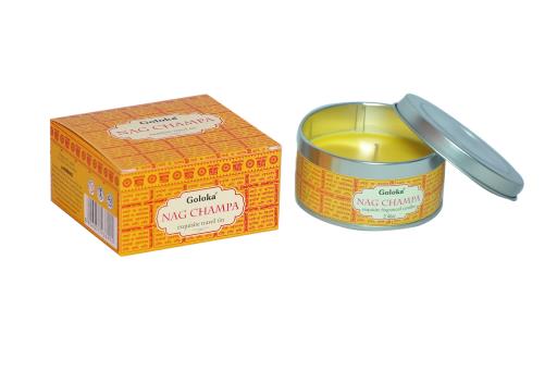 Goloka - Nag Champa Travel Tin Candle