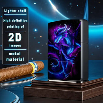 2D Dragon Space Design Lighter Shell