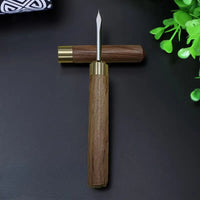 Stainless Steel Ice Pick w/ Wooden Handle