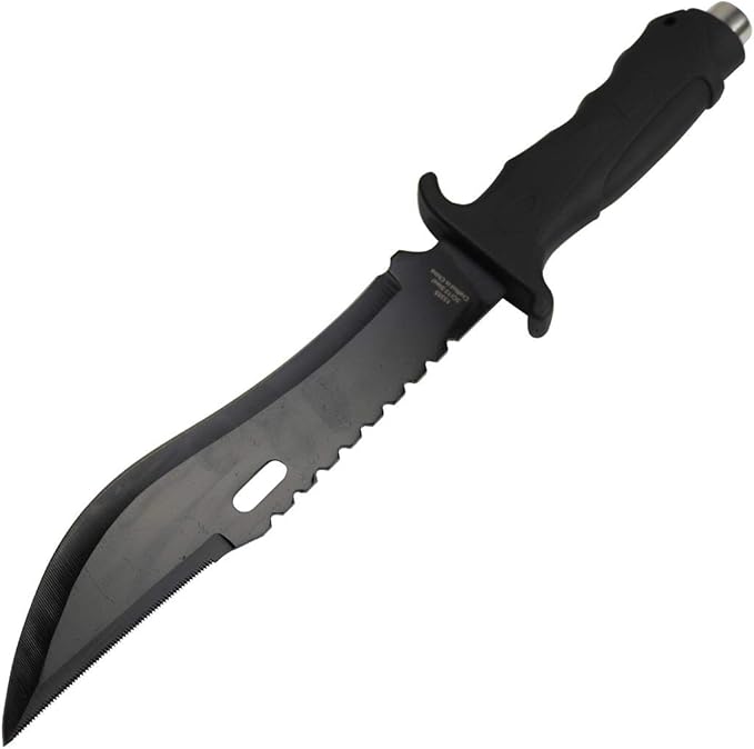 Defender-Xtreme - 13" Black Anodized Fixed Blade Hunting Knife