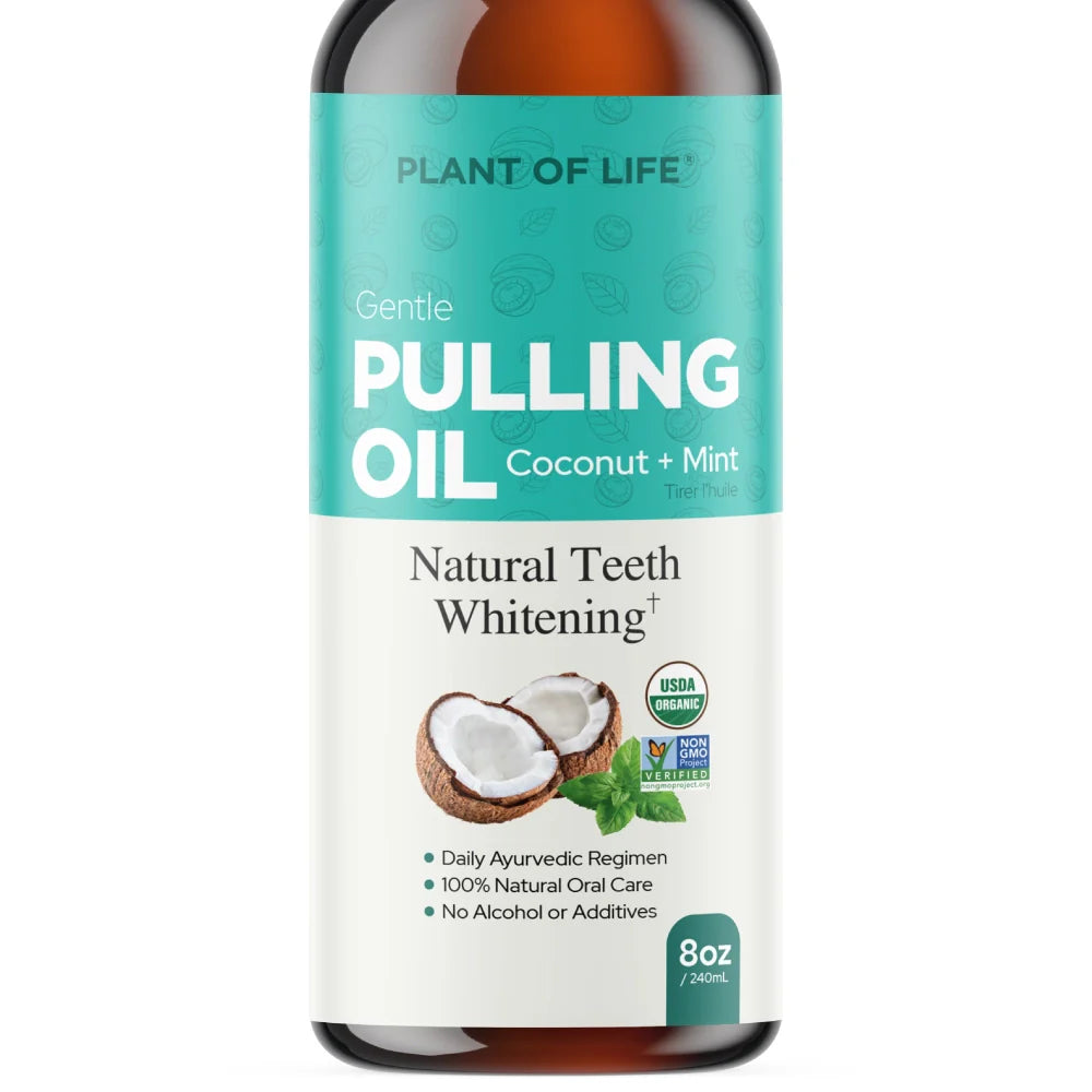 Plant of Life - 8oz Coconut Mint Natural Mouth Pulling Oil