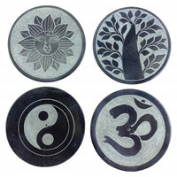 ZenN - Om, Sun, Yin Yang & Tree Of Life Design Round Ash Catcher