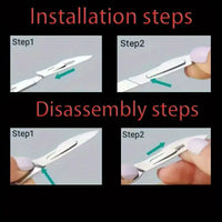 42pcs Carbon Steel Industrial Carving Knife Set