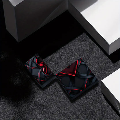 Valentine's Day Black & Red Heart-Shaped Metal Lighter Case